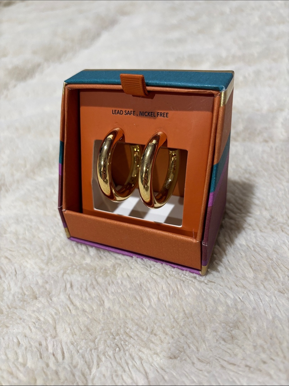 House of Harlow Gold Hoop Earrings